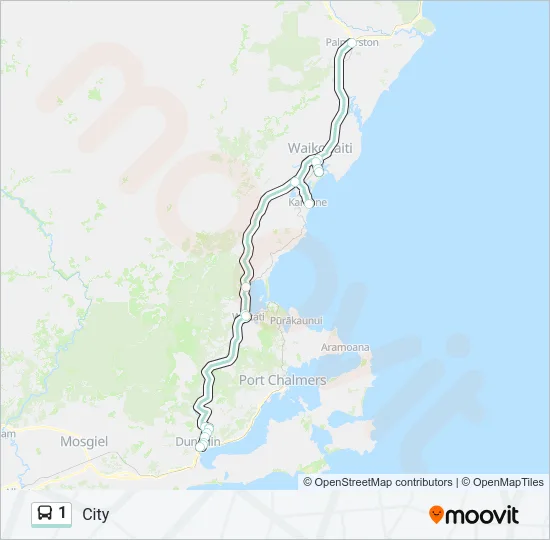 1 Bus Line Map
