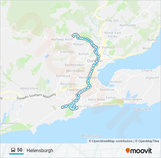 50 Bus Line Map