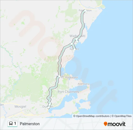 1 Bus Line Map