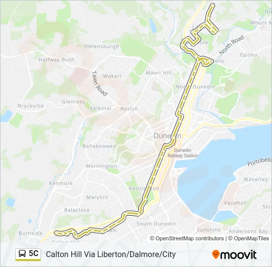 5C Bus Line Map