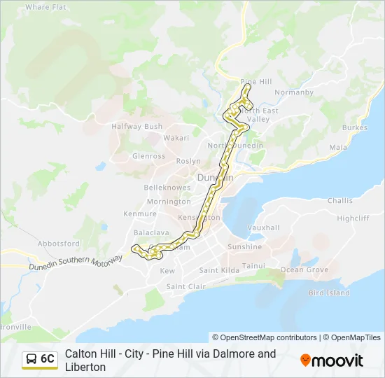 6C Bus Line Map