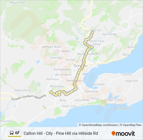 6F bus Line Map