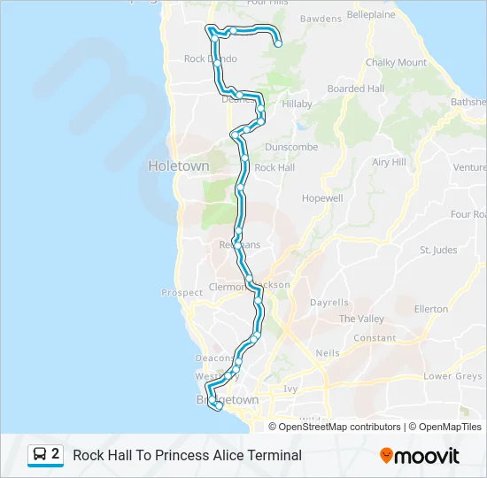 2 Bus Line Map