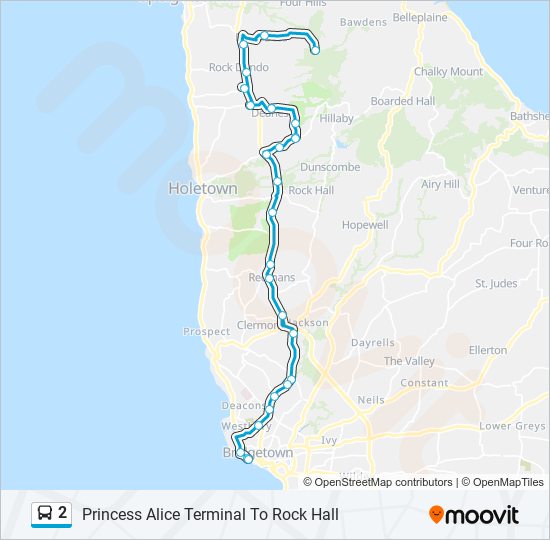 2 bus Line Map