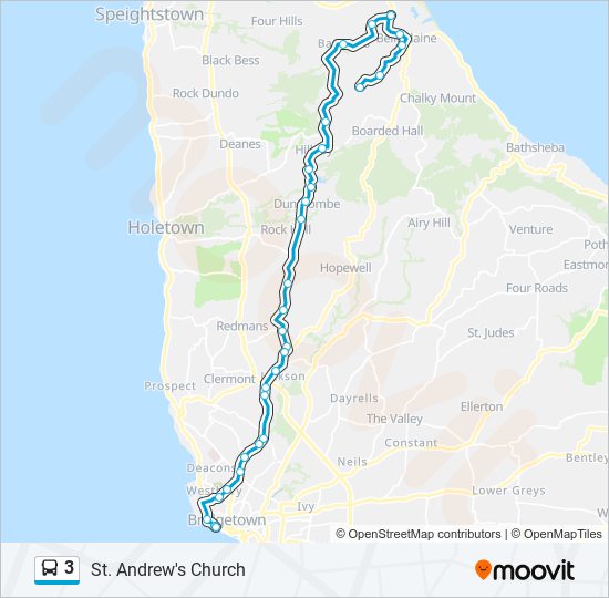 3 Bus Line Map