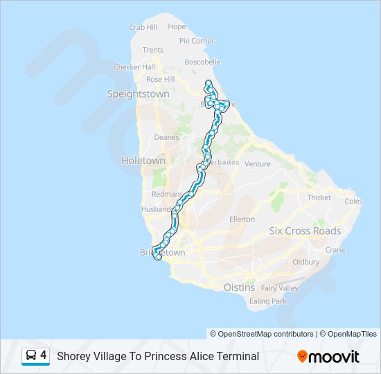 4 Bus Line Map