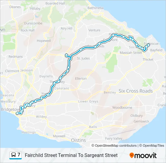 7 Bus Line Map