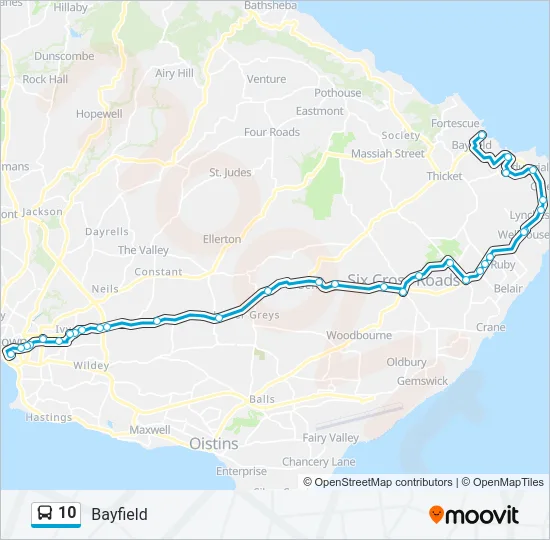 10 Bus Line Map