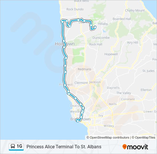 1G bus Line Map