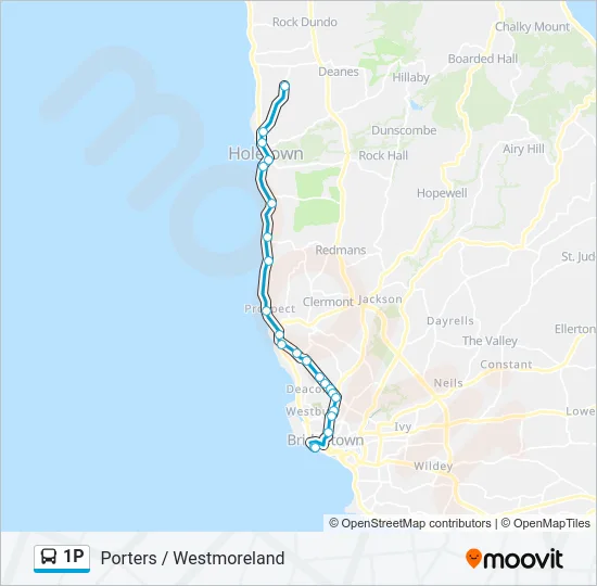 1P Bus Line Map