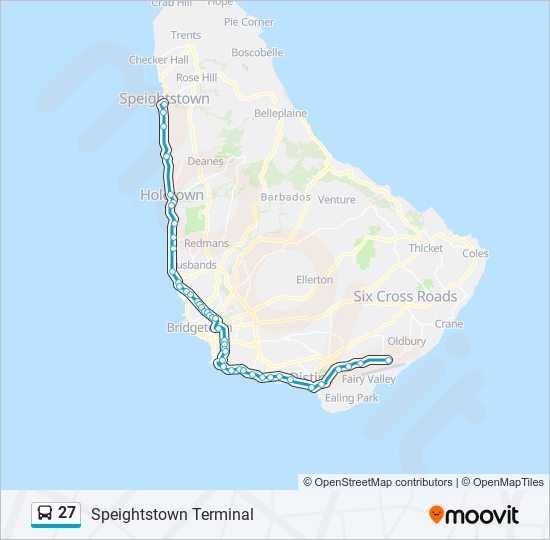 27 bus Line Map