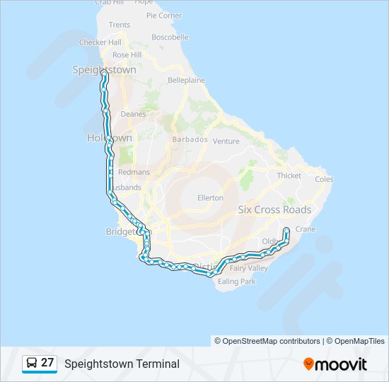 27 Bus Line Map