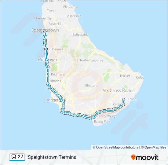 27 Bus Line Map