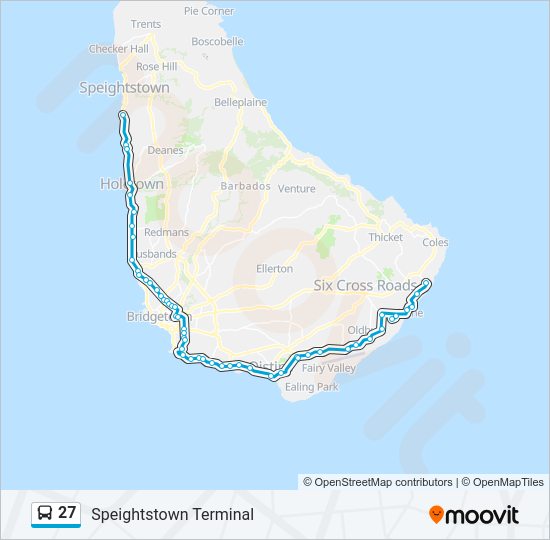 27 Bus Line Map