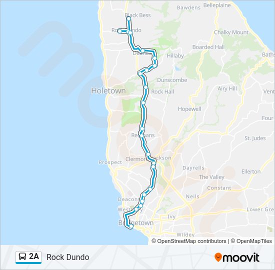 2A Bus Line Map