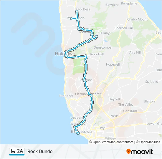 2A Bus Line Map