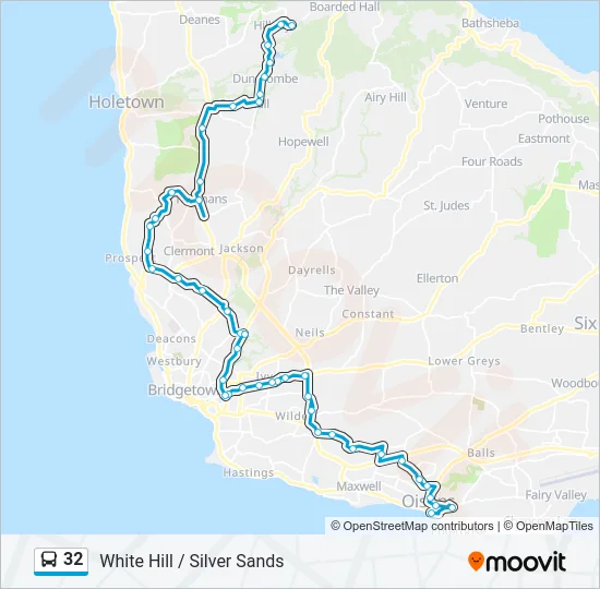 32 Bus Line Map