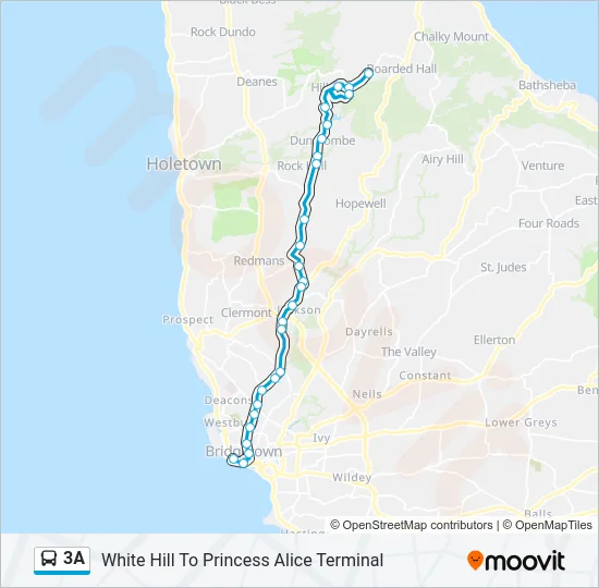 3A Bus Line Map