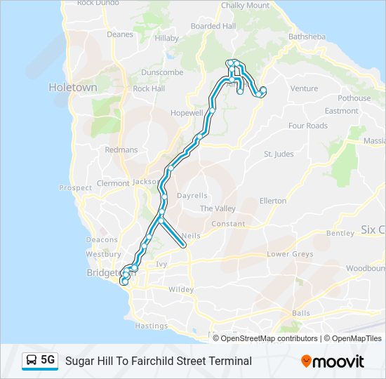 5G Bus Line Map