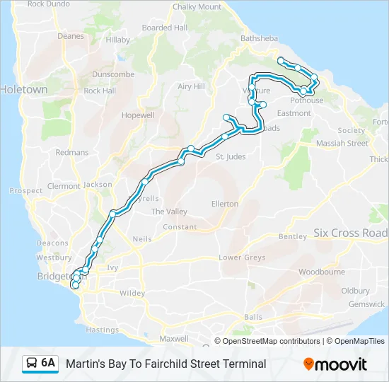 6A Bus Line Map
