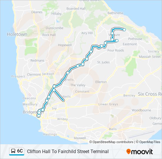 6C bus Line Map