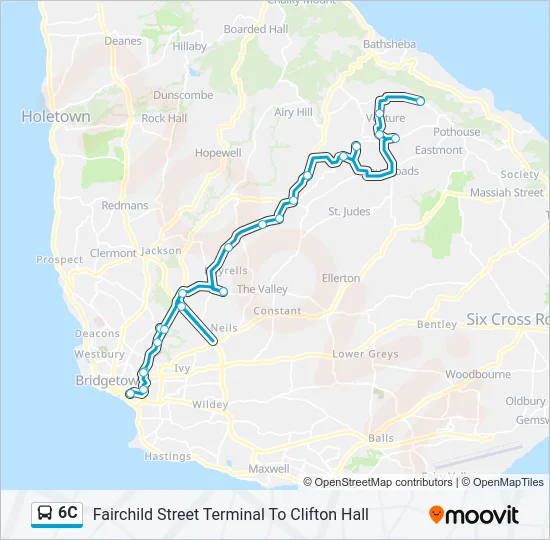 6C Bus Line Map