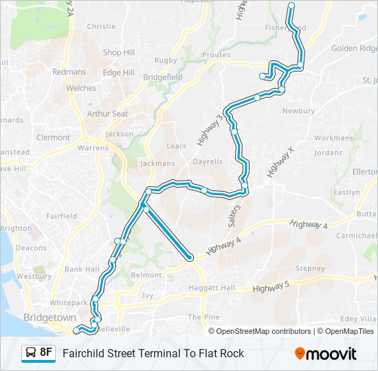 8F bus Line Map