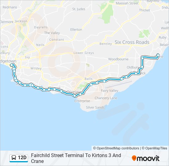 12D bus Line Map