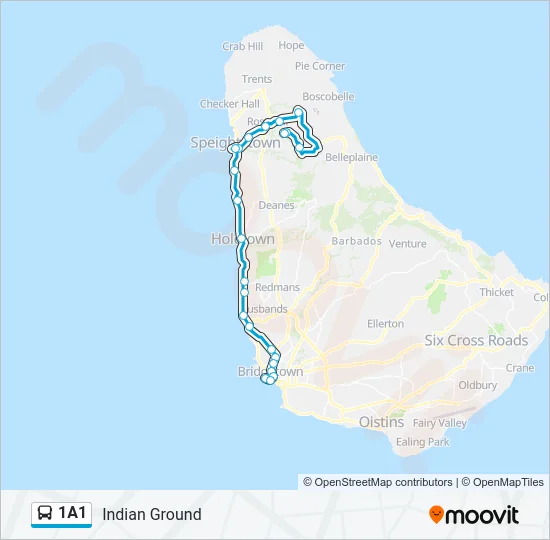 1A1 Bus Line Map