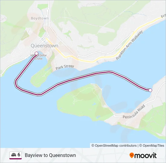 6 Ferry Line Map
