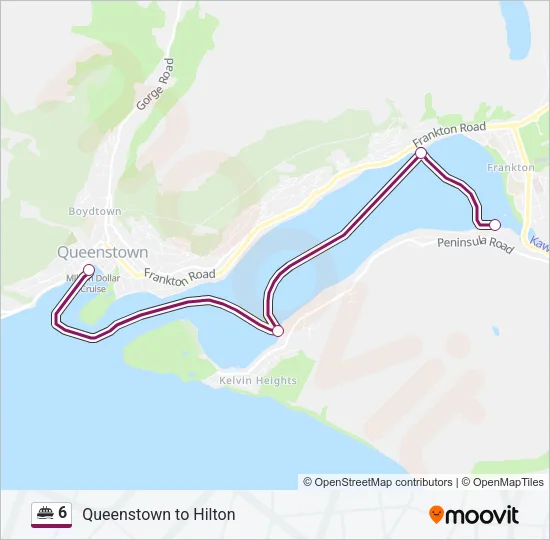6 Ferry Line Map