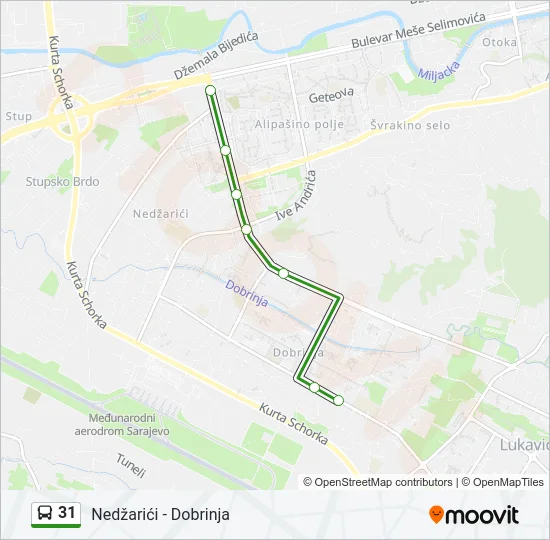 31 Bus Line Map