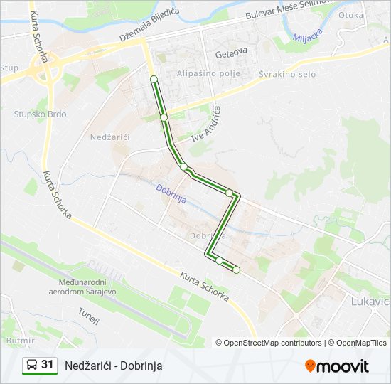 31 Bus Line Map