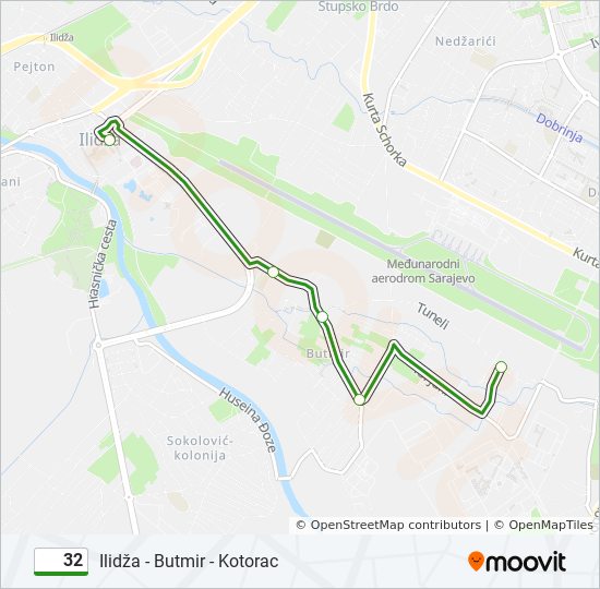 32 bus Line Map