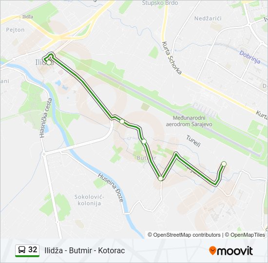 32 Bus Line Map