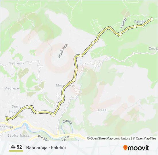 52 Minibus Line Map