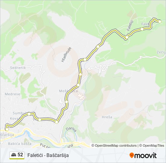 52 Minibus Line Map