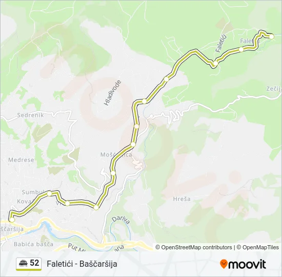 52 Minibus Line Map