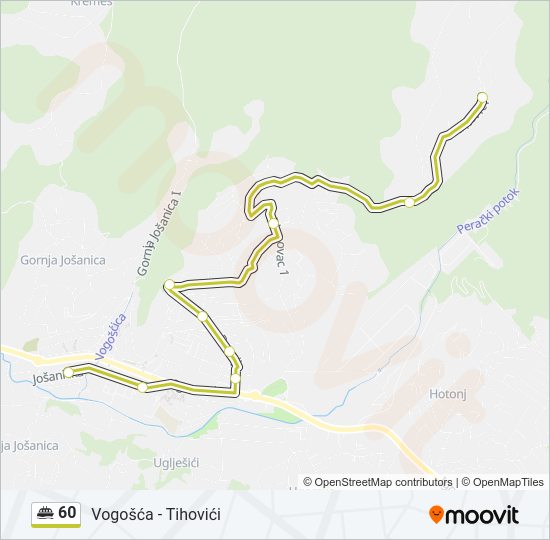 60 Minibus Line Map