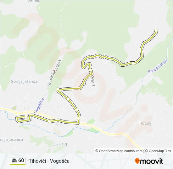 60 Minibus Line Map