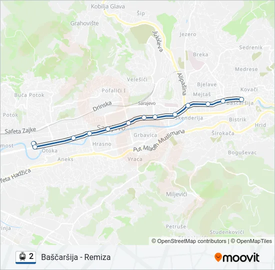 2 Light Rail Line Map