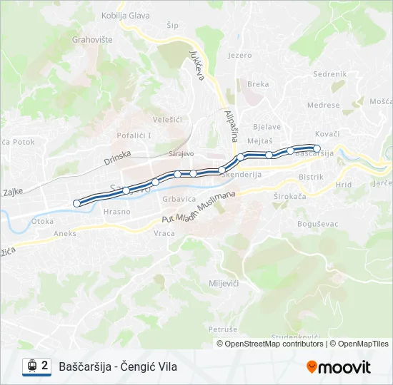 2 Light Rail Line Map