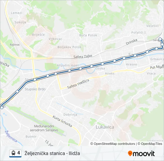 4 Light Rail Line Map