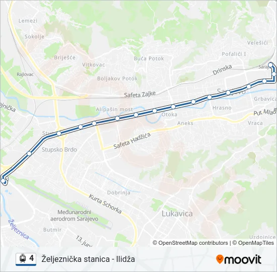 4 Light Rail Line Map