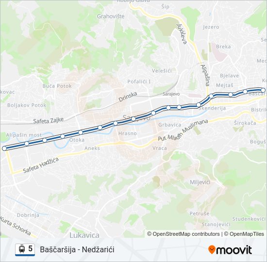 5 light rail Line Map