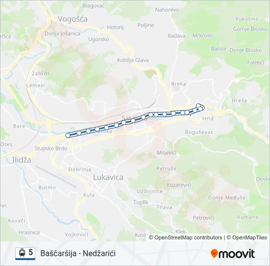 5 Light Rail Line Map