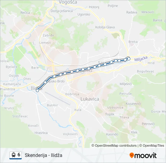 6 Light Rail Line Map