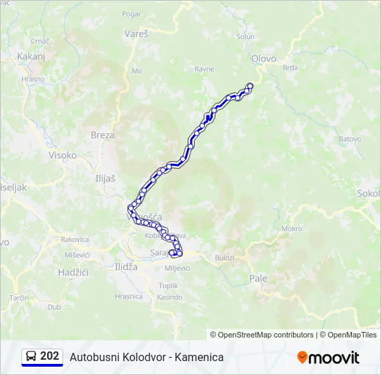 202 Bus Line Map