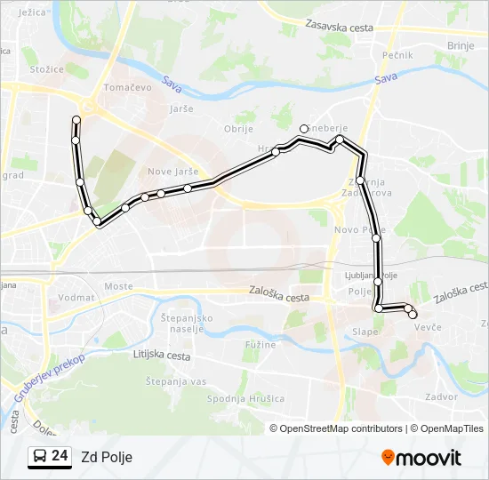 24 Bus Line Map