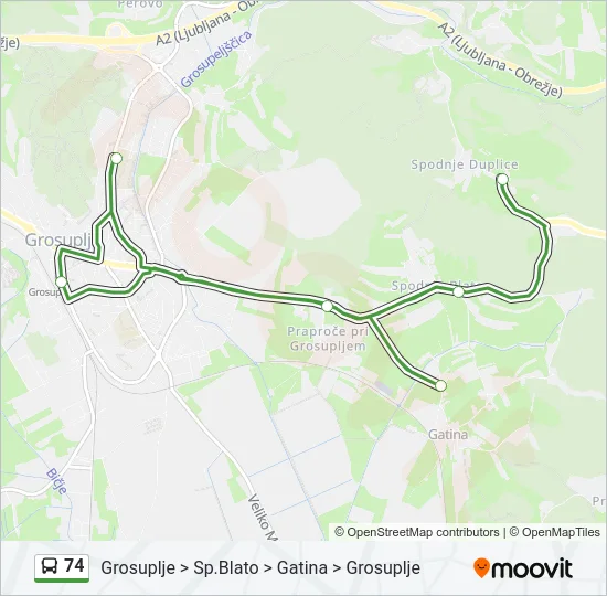 74  Line Map